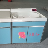 Baignoire bébé robuste avec revêtement émaillé, qualité professionnelle, intérieur antidérapant pour les salles de maternité