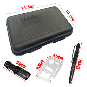 बाहरी गियर आपातकालीन किट 13 में 1 सो के पेशेवर जेब उत्तरजीविता गियर शिविर उपकरण प्राथमिक सहायता किट - Product Image 1