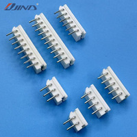 Connecteur PCB JINDA 2564-AW 2,5 mm 2-10 broches, contact fil-carte, boîtier plastique coudé à 90 degrés, montage sur carte
