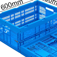 Boîte de rangement pliable en plastique avec surface peinte pour légumes et vêtements