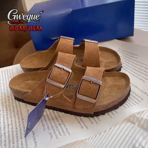 Sandalias <span class=keywords><strong>Birkenstock</strong></span> Unisex de Gran Tamaño, de Doble Hebilla, con Suela Suave y Punta Abierta para <span class=keywords><strong>Hombre</strong></span> y Mujer, Cómodas para Exteriores - Product Image 6