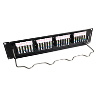 Panel Patch CAT5e UTP RJ45 19 Inci 2U 24 Port Langsung dari Pabrik, Suku Cadang Telekomunikasi untuk Sistem Kabel Jaringan