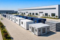 Maison modulaire préfabriquée en acier léger, design moderne de luxe, étanche, pour hôtel, appartement, villa, vie en plein air