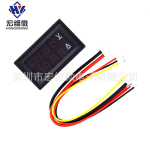 Voltmètre ampèremètre numérique à double affichage LED Hongwei Micro DC 0-100V 100A rouge bleu 4 chiffres - Product Image 3