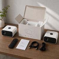Proyector Inteligente Portátil con Conectividad HDMI, Diseño Compacto de Bolsillo para Entretenimiento en el Hogar y Aplicaciones de Viaje
