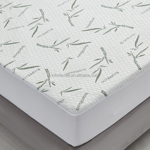 Couvre-lit Offre Spéciale taille personnalisée 200gsm 40% bambou 60% polyester couche d'air literie avec protecteur imperméable 1 et taie d'oreiller 2 - Product Image 5