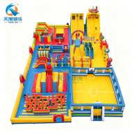 Parcours d'obstacles gonflable géant en PVC de qualité commerciale, personnalisé pour l'extérieur, aire de jeux à thème, capacité de 1000 kg