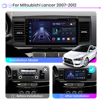 Junsun Carplay Android Auto Autoradio pour Mitsubishi Lancer 2007-2013 Lecteur DVD de voiture Unité principale multimédia