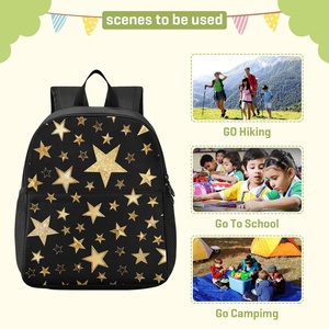 <b>Black</b> Star Design Custom Quality Simple Business Style Travel Bag <b>Waterproof</b> Zipper Leisure Computer Fashion <b>Backpack</b> - Product Image 3