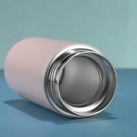 Bouteille Thermique en Acier Inoxydable avec Thermomètre LED 500ml Rose - Utilisation au Bureau - Isolation 12-24 Heures - Garde les Boissons Chaudes ou Froides