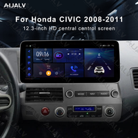 Nouvelle version améliorée de l'autoradio Android, navigation GPS, lecteur multimédia DVD, accessoires stéréo pour Honda CIVIC 2008-2011