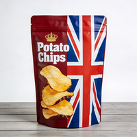 Sachets Doypack Colorés Jetables avec Fermeture Zip, Anti-Odeur, pour Aliments pour Animaux, Chips, Lait, Gelée, Logo Personnalisable, Matériau PET, En Stock