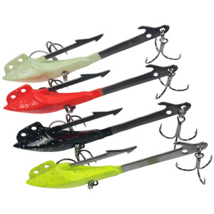 Hameçon plombé 15g 6.5cm VMC Blood Bar Hook à trois hameçons pour la pêche en eau douce au bar - Product Image 4