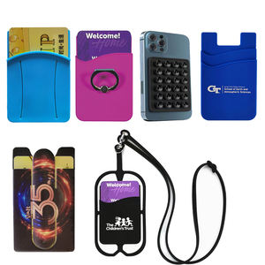 Kantong kartu berperekat tongkat elastis silikon Universal hadiah promosi - Product Image 6