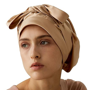 QINGYAN Nouveau Bonnet de Soin Capillaire à Long Ruban, Double Couche, pour la Protection des <span class=keywords><strong>Cheveux</strong></span> à Domicile - Product Image 1