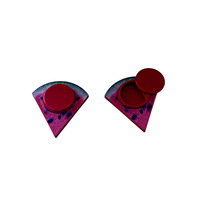 Autocollant de téléphone personnalisé style pastèque, emballage plastique pour bouteilles, blush, illuminateur, fard à paupières
