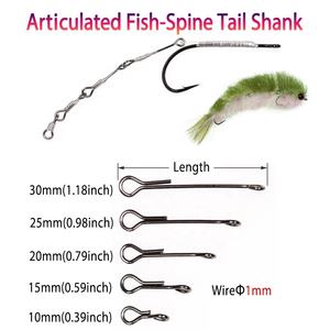 Tige de jeu articulée Waddington, crochet de mouche Stinger, tige de prédateur de mouche d'eau salée, matériel de liaison de mouche - Product Image 2