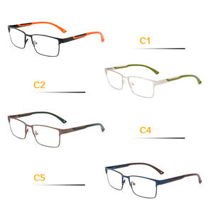Low Price Promotional Metal Eyeglasses <strong>Frame</strong> Optical Glasses Luxury Fashion Design Ready Stock Sport Rectangle Glasses Unisex - Product Image 5