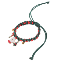 Collier de Noël fait main pour chats et petits chiens, motif tricoté, avec clochette détachable pour Noël