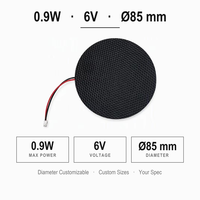 Panel Surya ETFE Bundar Kustom 5V 6V 9V SMT Solar PV 0.5W 0.9W 1W 2W Modul Surya Mini untuk Sensor Parkir Tempat Sampah Pintar