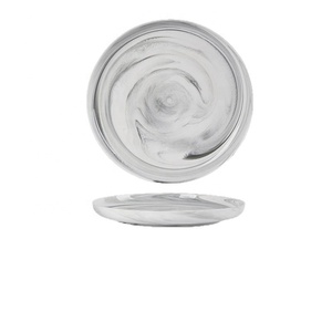 Service <span class=keywords><strong>de</strong></span> table en céramique à motif marbre nordique, assiettes et bols en <span class=keywords><strong>porcelaine</strong></span> sous glaçure, résistant aux rayures, pour hôtels et restaurants - Product Image 6