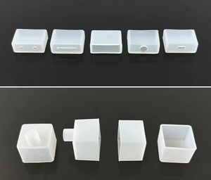 <b>LED</b> <b>Strip</b> Silicone End Cap <b>Waterproof</b> Square Round Direct Side Outlet Cover for Silicone Neon Flex COB <b>Strip</b> <b>Light</b> OA2P - Product Image 5