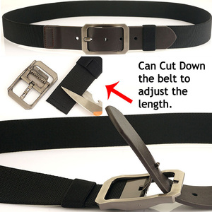 <span class=keywords><strong>2025</strong></span> thời trang mới 3.8 cm rộng đàn hồi Webbing thắt lưng với Pin khóa thắt lưng căng cho nam giới - Product Image 3