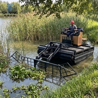 Récolteuse aquatique amphibie personnalisée en usine à faible coût d'entretien pour la gestion des ressources aquatiques en Amérique et en Asie du Sud-Est
