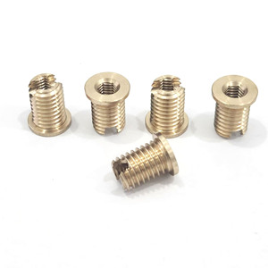 Inserts filetés métriques M4 16x20mm en cuivre rainuré, filetage interne et externe pour plastique, sur mesure, OEM - Product Image 4