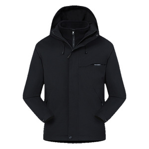 Automne hiver hommes en plein air alpinisme sport <span class=keywords><strong>veste</strong></span> ample épaissi coupe-vent décontracté trois-en-un fermeture à glissière solide - Product Image 5