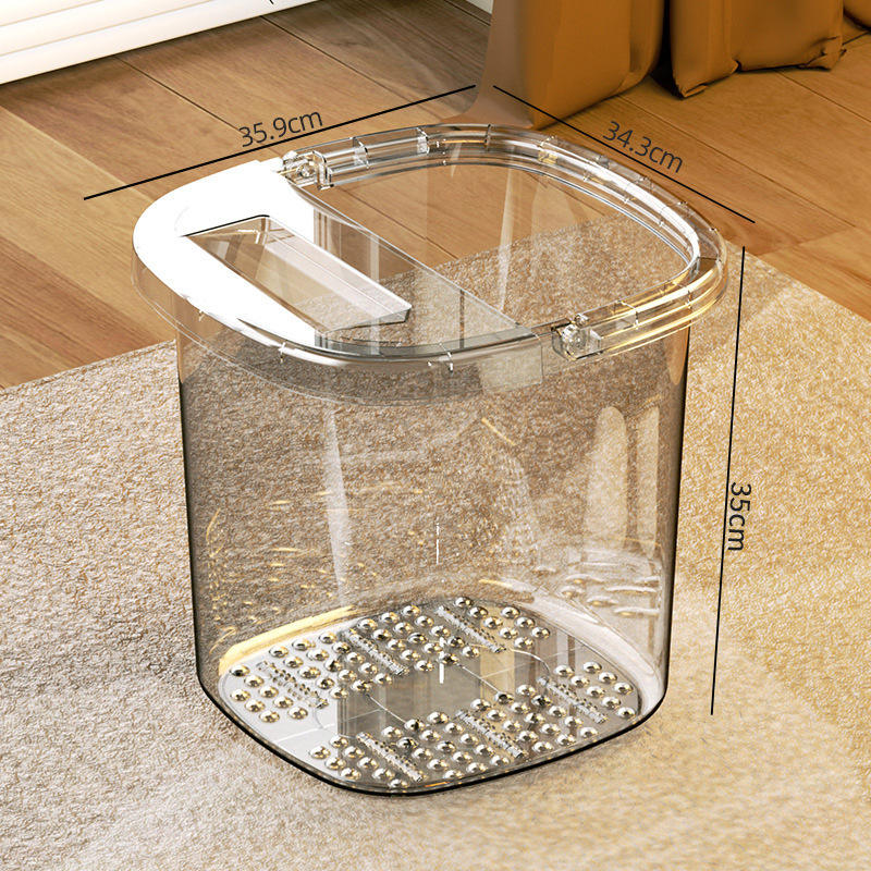 Seau pied avec massage-grand transparent
