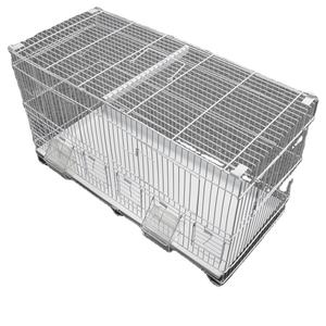 <span class=keywords><strong>Cage</strong></span> à oiseaux de luxe pliable, grande, carrée, en fer, respirante, à motif solide, pour intérieur et extérieur, avec cloison, en métal - Product Image 2