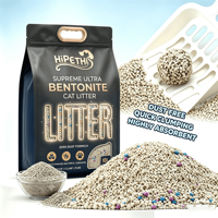 Arena para Gatos de Bentonita Ligera, Venta al por Mayor, Bajo Consumo, Larga Duración, Mezcla Mineral, OEM, a Granel