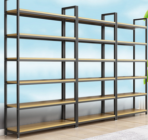 <strong>Cheap</strong> Flower Shop <strong>Shelving</strong> Convenience Store Supermarket Shelf Heavy Duty Wood Iron Shelves <strong>Wooden</strong> Cosmetics Display Stand - Product Image 6