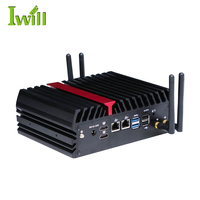 Nuevas llegadas: Mini PC industrial sin ventilador AMD Ryzen R2314 con 6 puertos COM, 2 puertos HDMI y 6 puertos USB, PC encastrado para automatización industrial