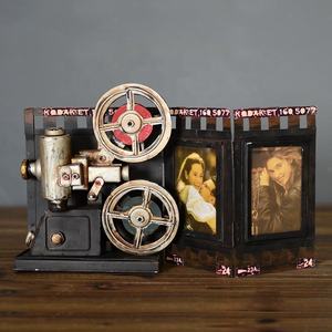 हस्तनिर्मित धातु शिल्प रेट्रो विंटेज क्लासिक फोटो फ्रेम के लिए फिल्म प्रोजेक्टर <span class=keywords><strong>Bioscope</strong></span> मॉडल प्रोप उपहार घर सजावट आभूषण - Product Image 2