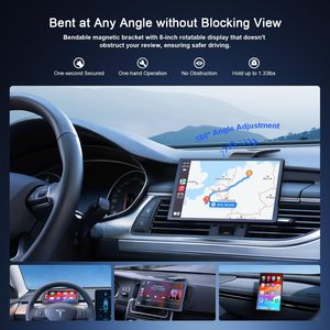 8 Inch Xách Tay Apple Carplay Màn Hình Từ Núi Android Màn Hình Tự Động Với 1080P Phía Sau Máy Ảnh Điều Khiển Bằng Giọng Nói Xe <span class=keywords><strong>GPS</strong></span> <span class=keywords><strong>Navigation</strong></span> - Product Image 3