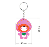 Akses kontrol 1-5cm jarak baca gantungan kunci desain lucu RFID Keyfob
