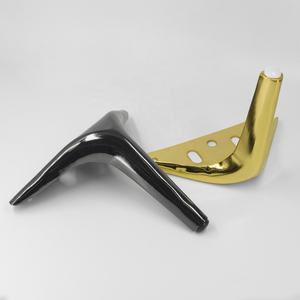 Pieds de canapé coniques en acier, Support de luxe moderne chromé, meuble de chevet, couleur or - Product Image 5