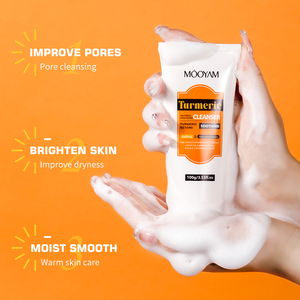 <span class=keywords><strong>Limpiador</strong></span> <span class=keywords><strong>Facial</strong></span> Calmante de Cúrcuma de Marca Privada <span class=keywords><strong>con</strong></span> Control Profundo de Grasa para Mejorar el Equilibrio de Grasa de la <span class=keywords><strong>Piel</strong></span> <span class=keywords><strong>con</strong></span> Acné, <span class=keywords><strong>Limpiador</strong></span> <span class=keywords><strong>Facial</strong></span> OEM - Product Image 4