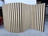 KASARO Vente en gros Panneaux de sel pour murs intérieurs en bois Feuilles d'armoires courbes Panneau acoustique en MDF flexible en polyester décoratif