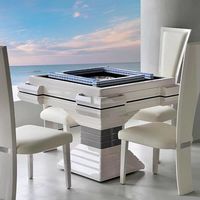 Table de mahjong moderne de luxe personnalisée en usine, club haut de gamme, machine de mahjong automatique pour divertissement à domicile