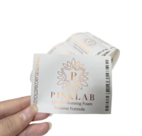 Stiker Label Vinyl Emas Tahan Air Perekat Sendiri untuk Botol Kaca