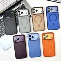Coque antichoc pour iPhone 18 Pro Max avec cadre métallique pour appareil photo et boutons, toucher mat, compatible iPhone 18, 17, 16, 15