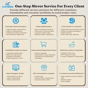 <span class=keywords><strong>Miroir</strong></span> de salle de bain <span class=keywords><strong>LED</strong></span> rétroéclairé demi-lune personnalisé, design moderne, avec anti-buée intégré pour <span class=keywords><strong>miroir</strong></span> de salle de bain <span class=keywords><strong>LED</strong></span> - Product Image 6