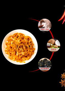 Fideos Anchos Coreanos con Sabor Dulce y Picante, Empaque Conveniente, Fideos de <span class=keywords><strong>Pavo</strong></span> Bajos en Grasa - Product Image 6