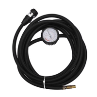 Compresor de Aire Metálico M4 de 12V, Doble Cilindro, 300L, 150PSI, Manguera de Goma de 5M, Monitor de Presión de Neumáticos, Certificado CE, 12 Meses de Garantía