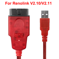 Renolink V2.11 2026 pour Renault : Outil de diagnostic automobile OBD2, programmeur de clés ECM UCH ECU