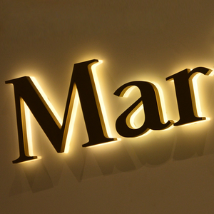 Thép không gỉ & Acrylic <span class=keywords><strong>Led</strong></span> pha lê đèn nền thư đèn sáng chữ ánh sáng cho cửa hàng trong nhà kênh Mô hình Số - Product Image 1