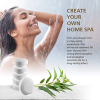 Personnalisation OEM Huiles essentielles naturelles de camphre, de menthe et d'eucalyptus, diffuseurs de vapeur de douche créatifs d'aromathérapie, Mentho Lyptus
